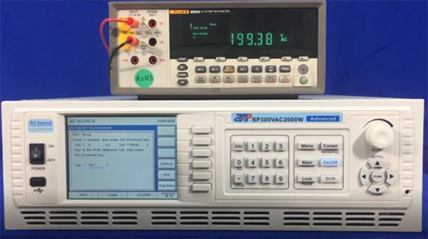 Accuracy Calibration-SP300 AC Power Supply